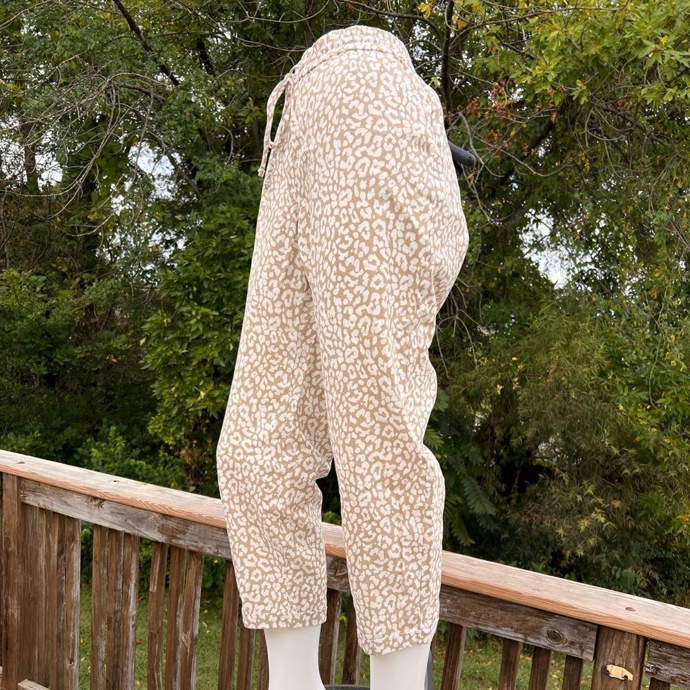 J. Crew Factory Leopard Print Drawstring Elastic … - image 4